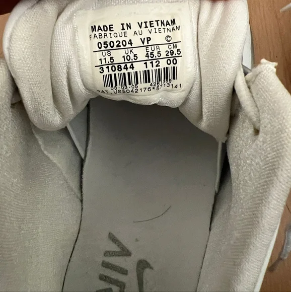 Vintage Nike Air Total Package Low Basketball White Silver Metallic Men sneaker - Picture 4 of 6